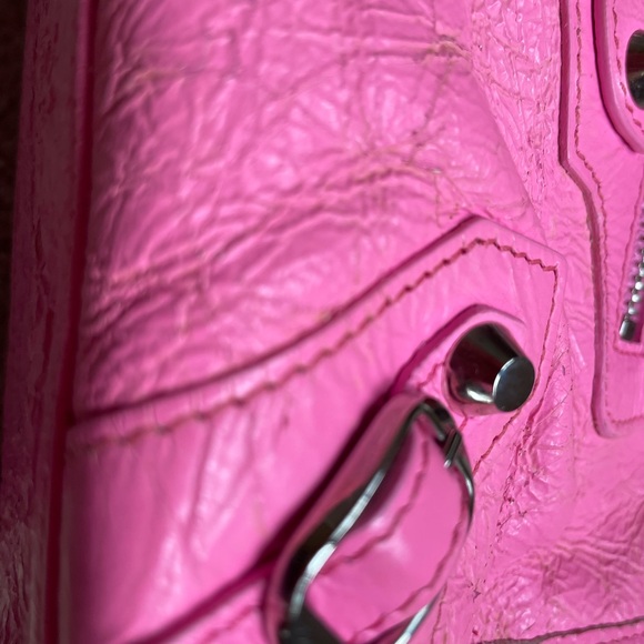 BALENCIAGA MINI CITY BUBBLEGUM PINK CROSSBODY BAG - Picture 3 of 11